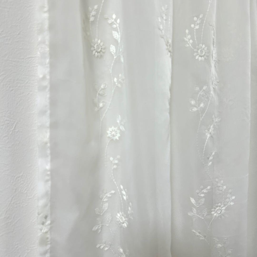 【mikan】レースカフェカーテン　刺繍　6枚　オーダー品　豪華　上品