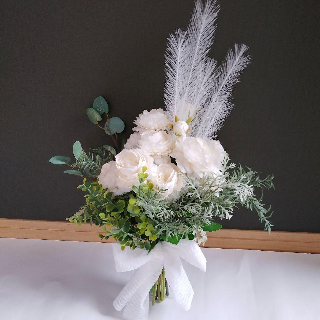 花束　ブライダル　海外ウェディング　ナチュラル　ガーデン　撮影　ローズ　バラ