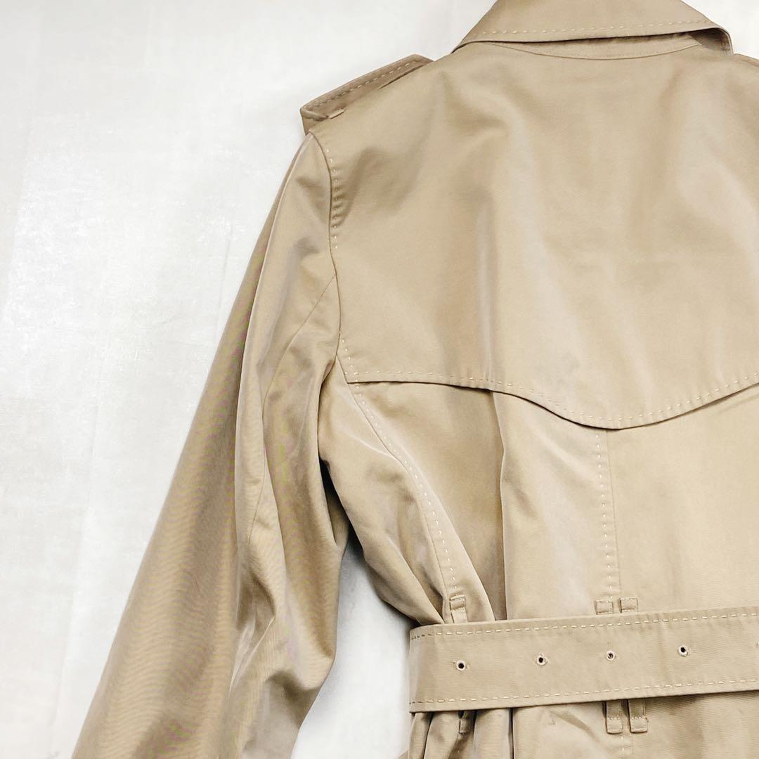 美品 貴重4way 襟裏メガチェック バーバリーロンドン フォックスファー