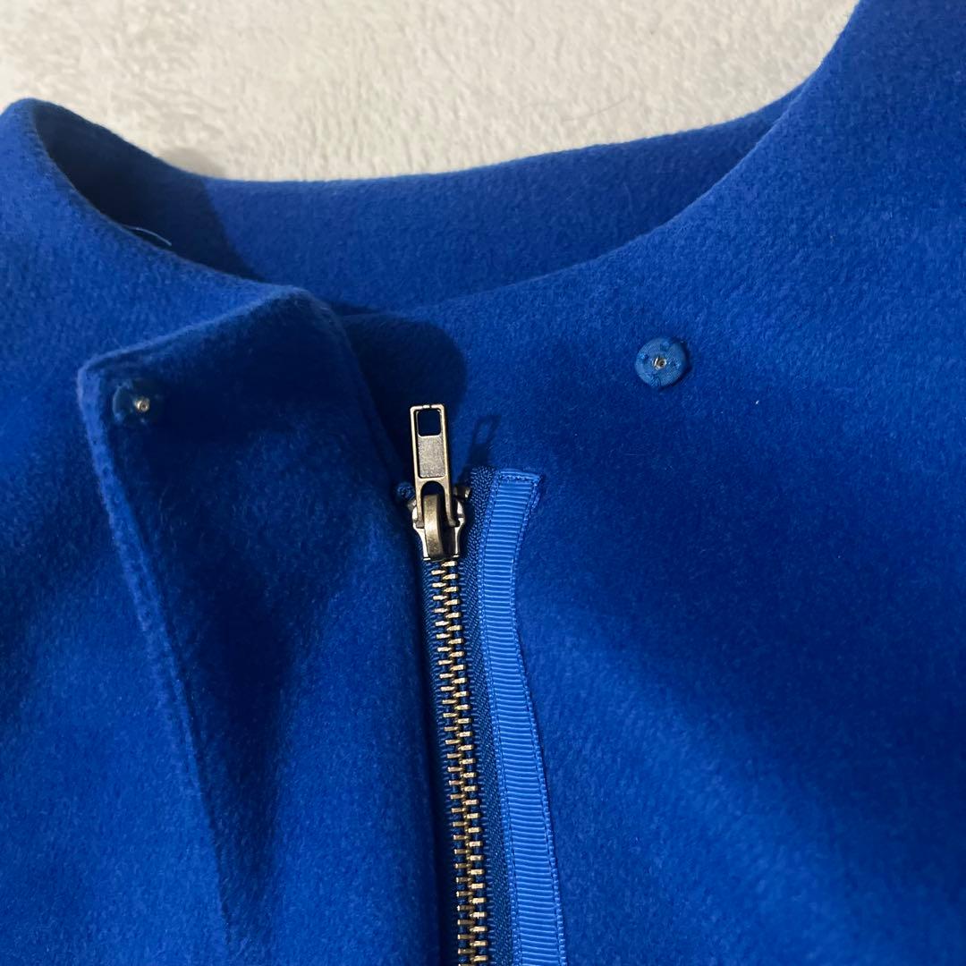 【アーバンリサーチ】（F）ロングコート アウター ウール混合 ファスナー 上品