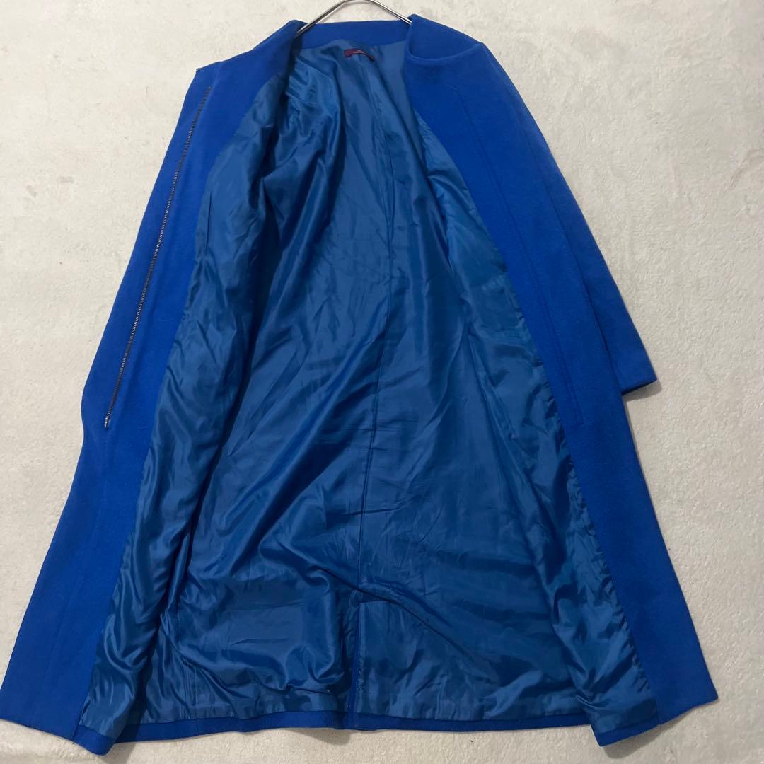 【アーバンリサーチ】（F）ロングコート アウター ウール混合 ファスナー 上品