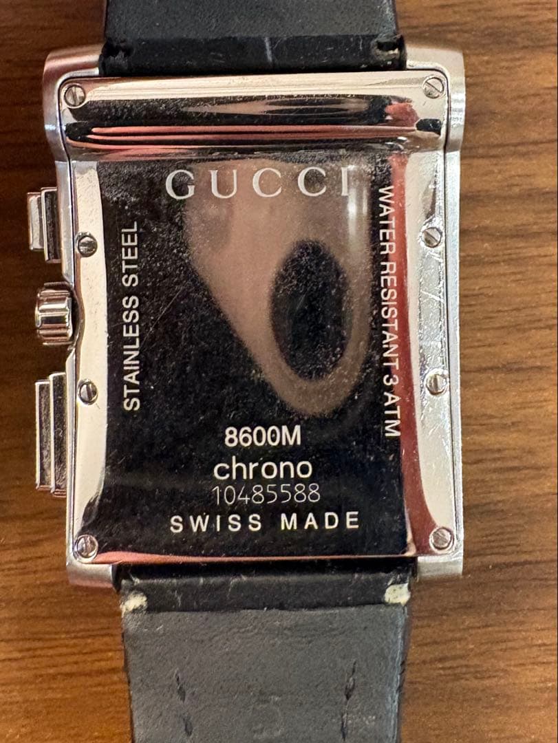 【正規品】GUCCI グッチ 8600M クロノグラフ メンズ 腕時計 不動品