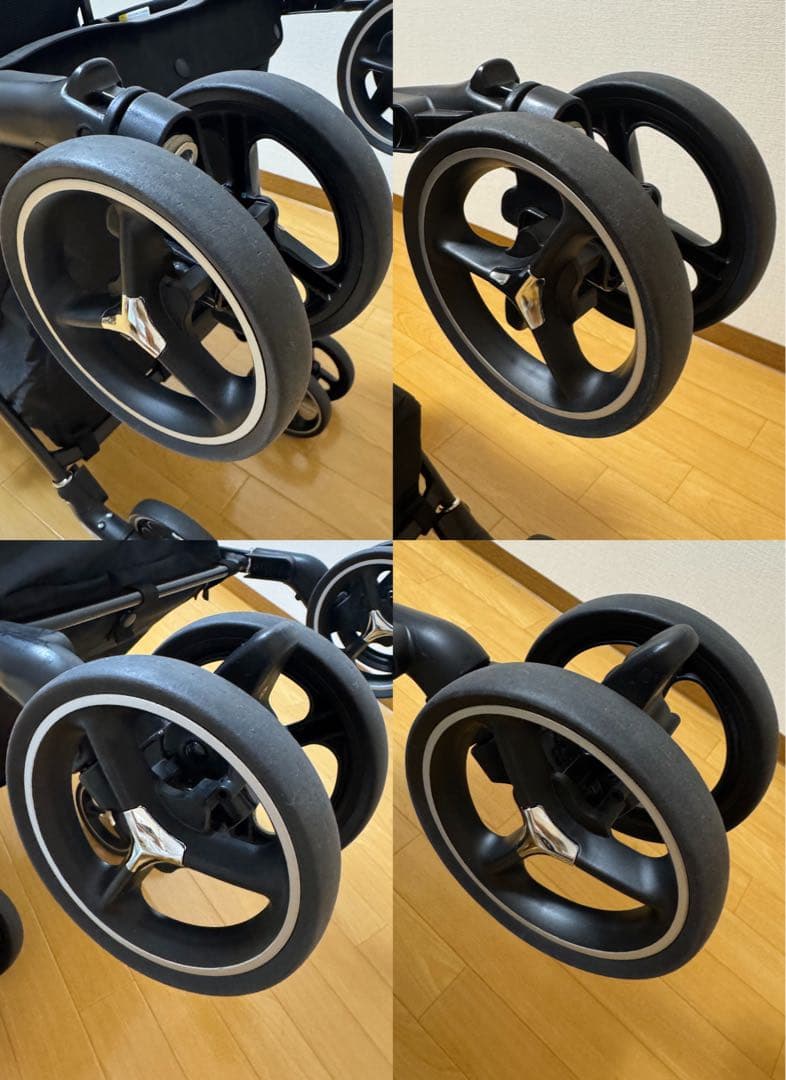 【最終値下げ!!】アップリカラクーナクッションAF/純正レインカバー付