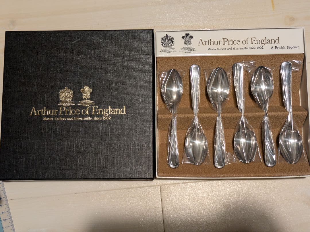 2-3.Arthur Price of England スプーン(ビード) 6本