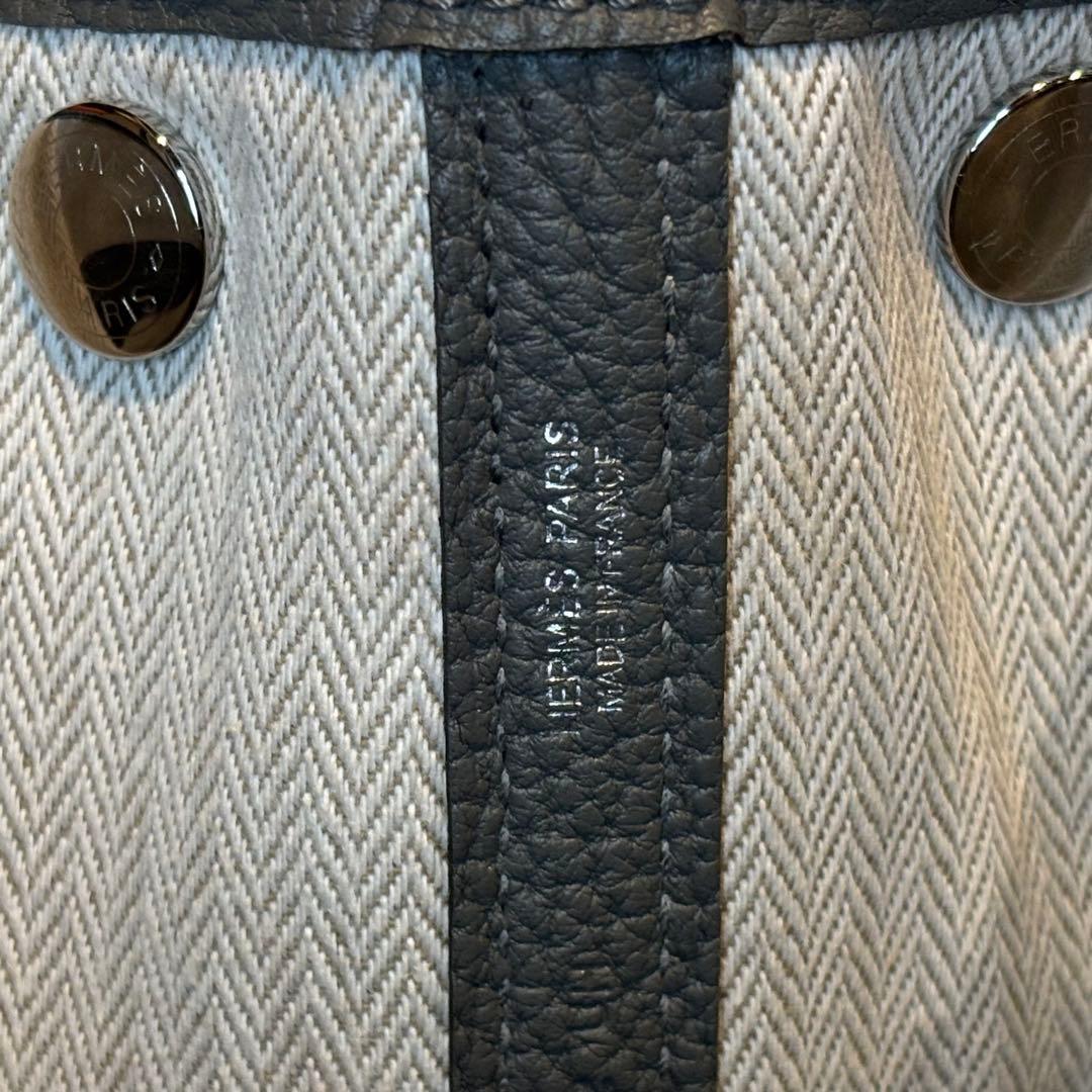 HERMES エルメス ガーデンパーティー　tpm グリメイヤー　オールレザー