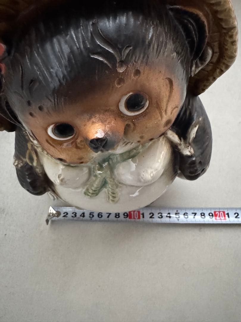 たぬき 置物 ペア 縁起物 商売繁盛 高さ約26cm・24cm