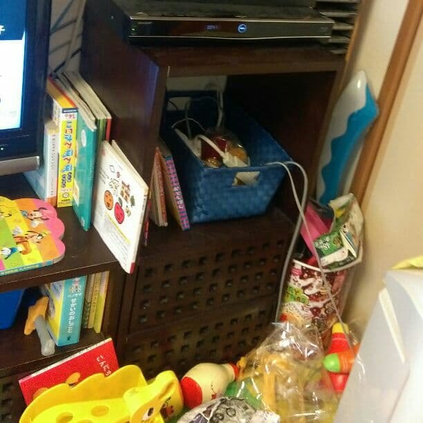 アジアン♥テレビ台♥その横の棚