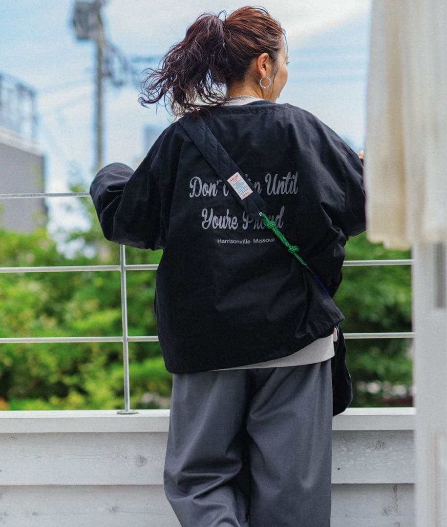 ニコアンド be with M Misayo ミリリメイクジャケット ブラック