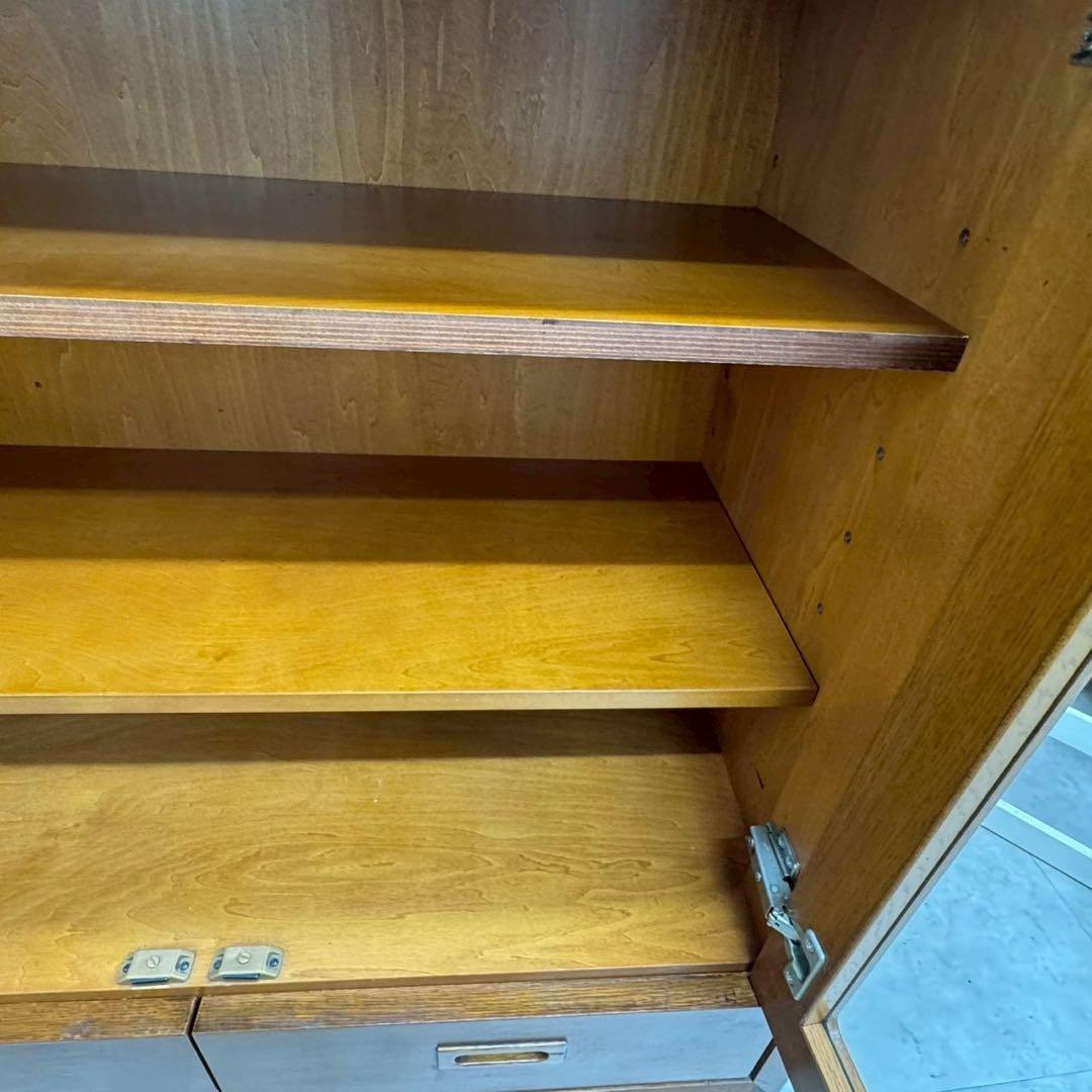 カリモク60 カップボード オーク 美品