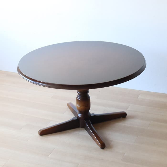 ヴィンテージ 飛騨産業 穂高 丸 ダイニングテーブル キツツキ