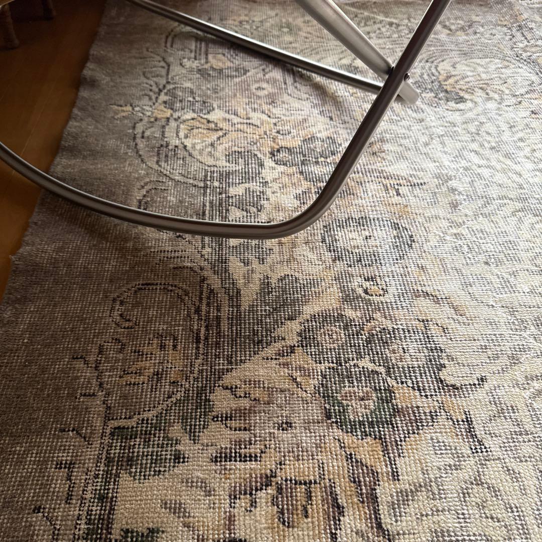 超大判171×286アンティークカラー　メダリオン　トルコヴィンテージラグ