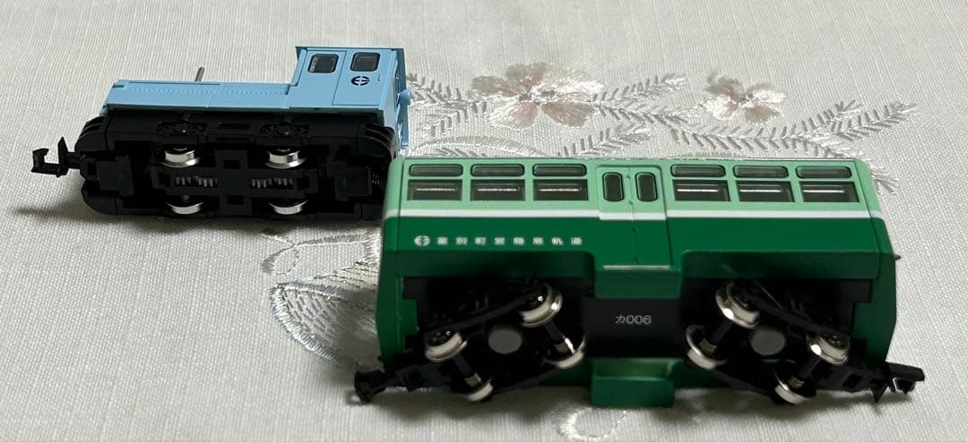 最終ナローゲージ　富別簡易軌道　自走客車/ディーゼル機関車＋セット4点　動力化済