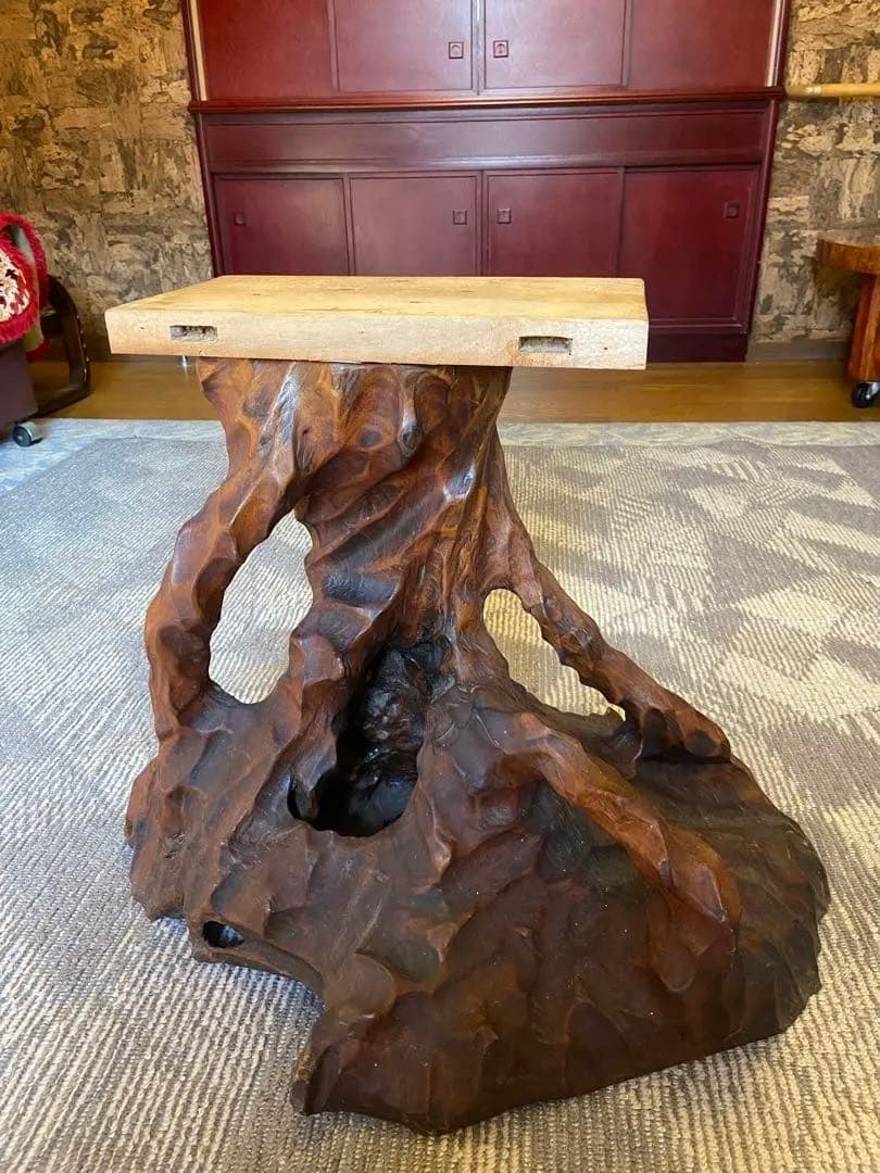 一枚板天然木テーブル｜デザインテーブル｜アンティーク