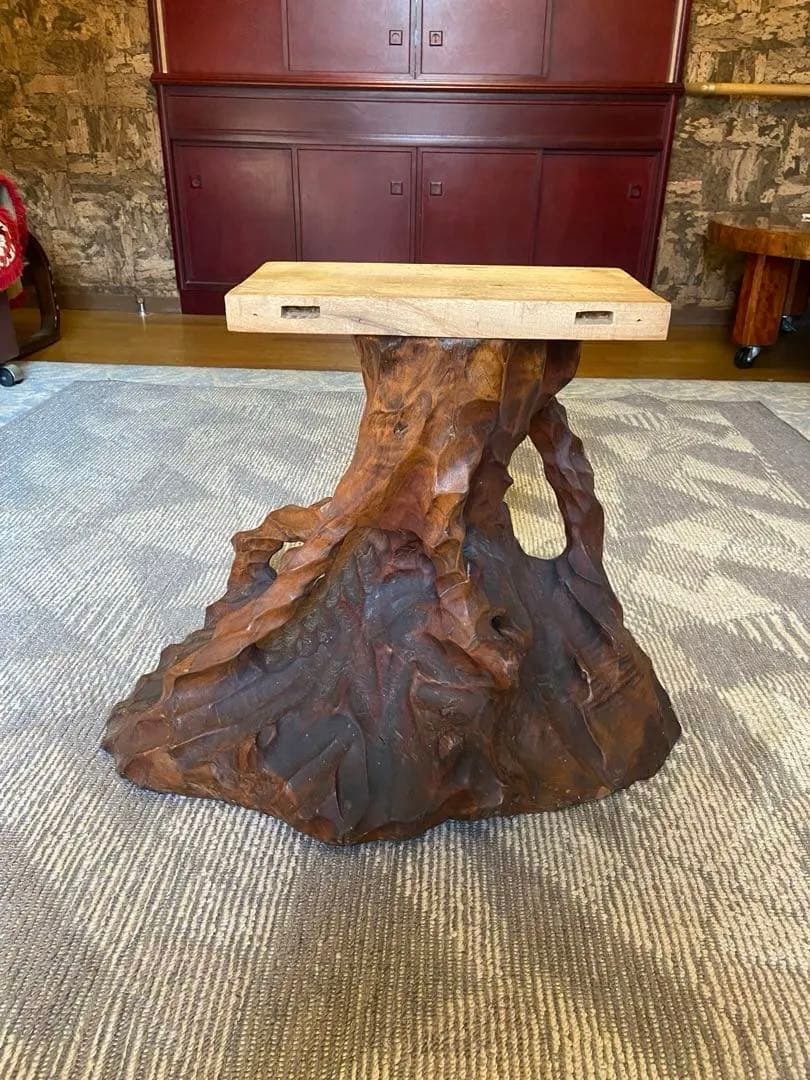 一枚板天然木テーブル｜デザインテーブル｜アンティーク