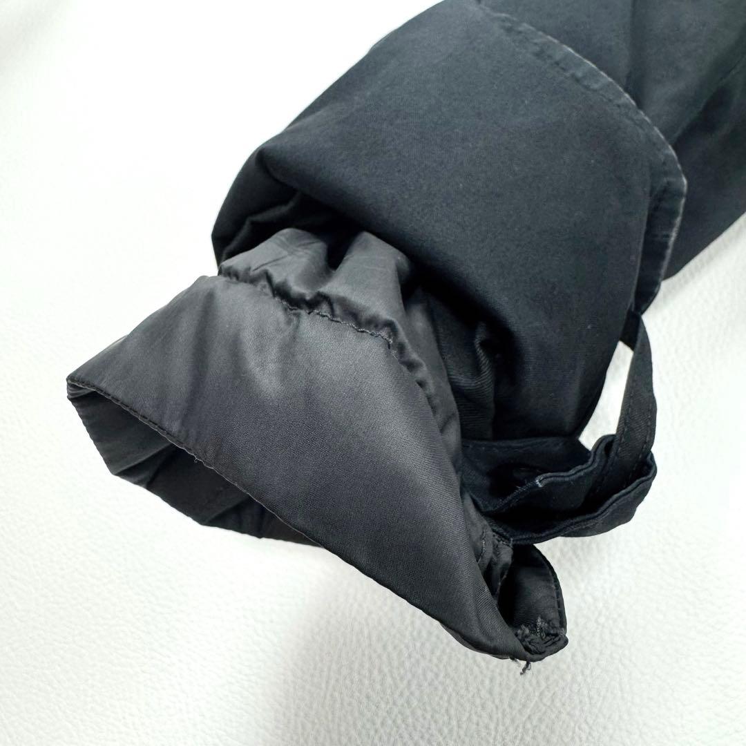 マーガレットハウエル ステンカラーコート ダウンライナー コーティング加工 黒