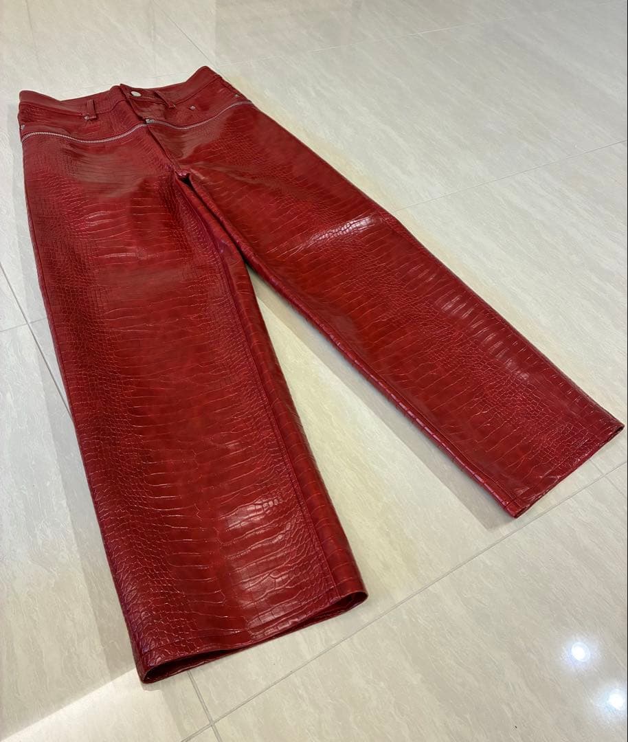 GOAR クロコレザーパンツ　新品　激レア品