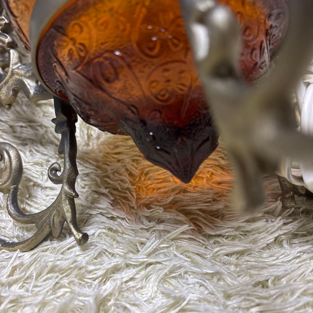 テーブルランプ ガラス スタンドライト ヴィンテージ オイルランプ風