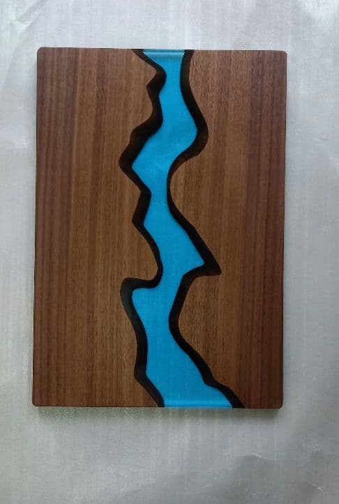 リバーテーブル　レジンテーブル　サイドテーブル　キャスター付き　コーヒーテーブル