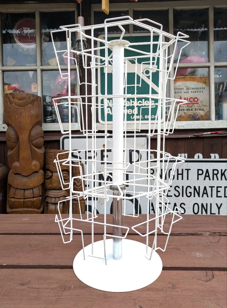 卓上ポストカード回転ラック　4段6面　店舗用什器