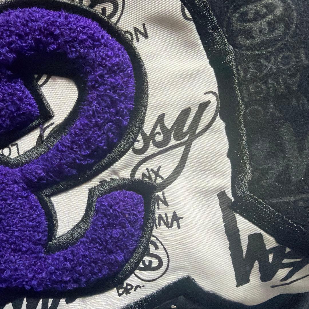 ふ*ら様 STUSSY スカル刺繍 スタジャン