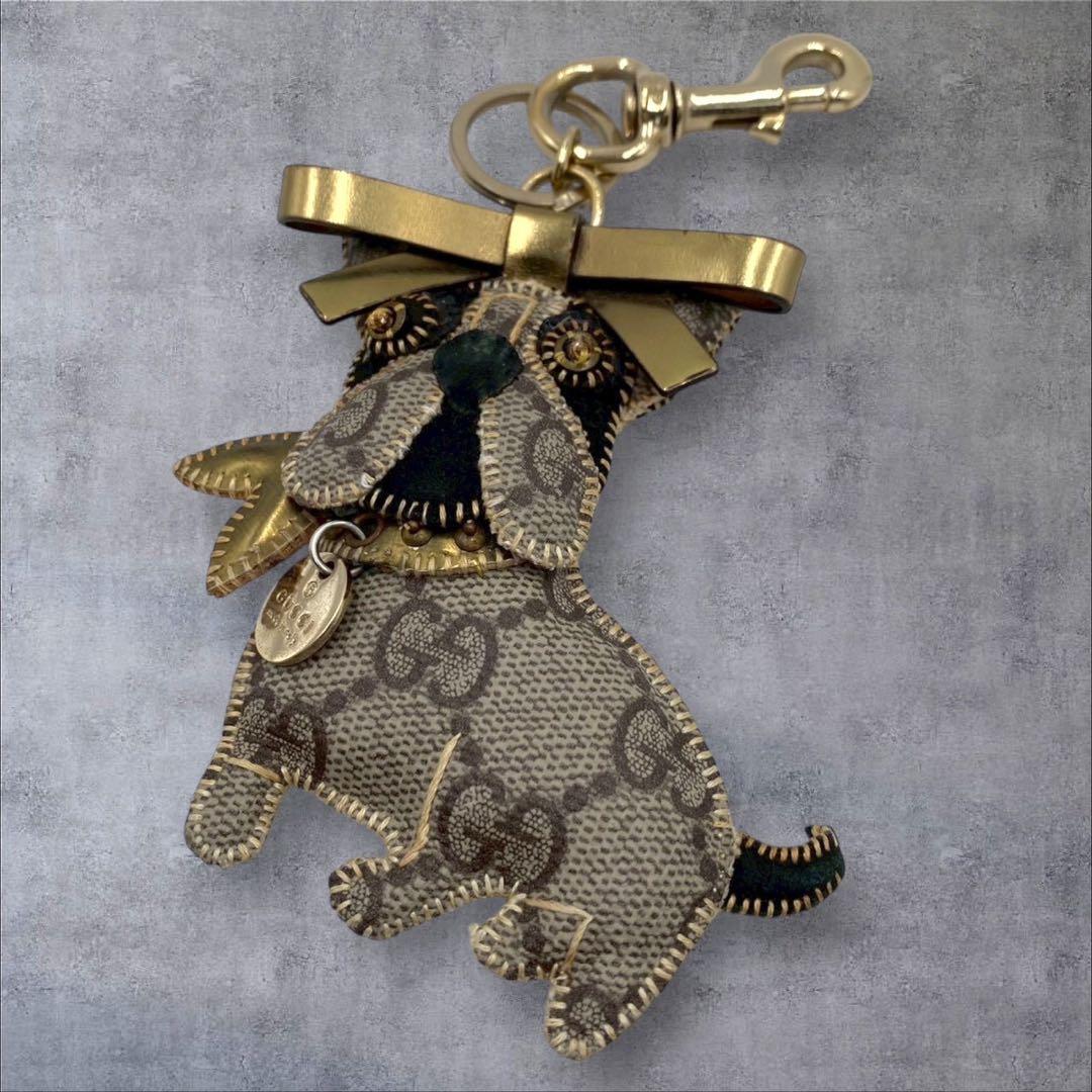 希少✨️ GUCCI グッチ チャーム グッチョリ フレンチブルドッグ GG柄