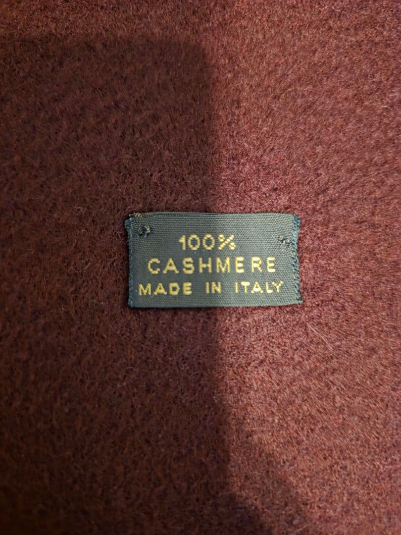 Loro Piana 100% Cashmere マフラー バーガンディ