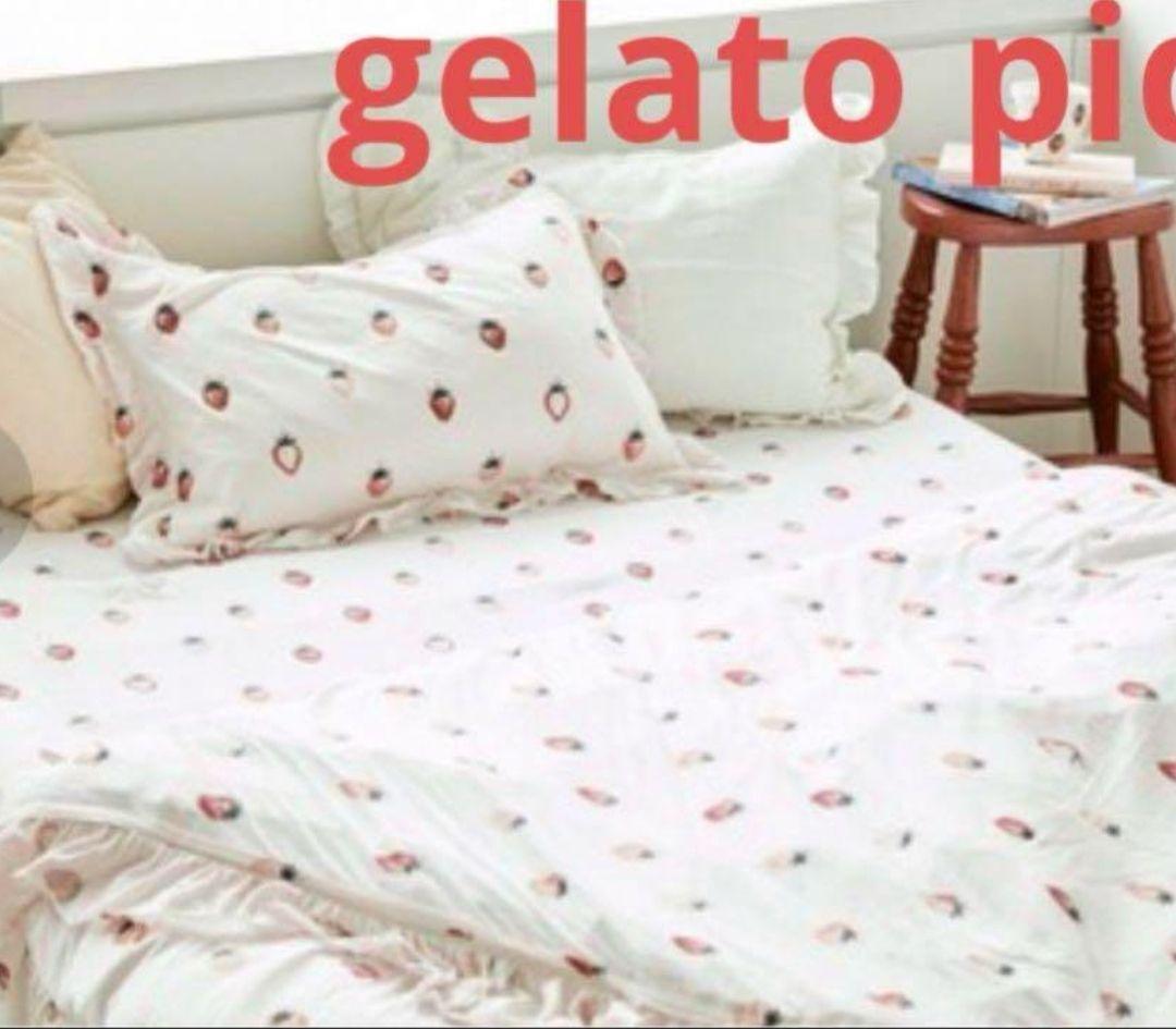 ジェラートピケ　アイボリー　掛布団カバー（2)ピロケース（2) 　4点セット