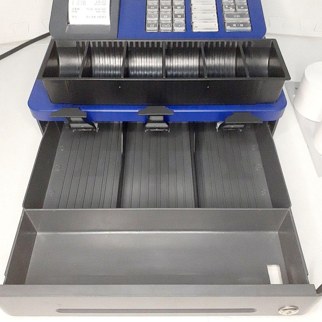 【美品】動作品　CASIO レジスター SE-G2　ブルー　取扱説明書付き