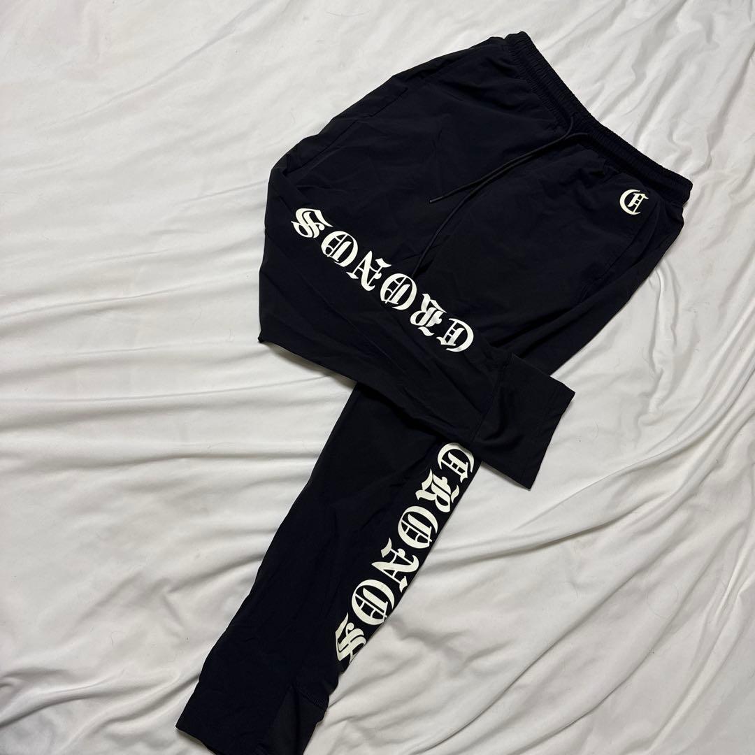 CRONOS クロノス　ナイロン　ジョガーパンツ　S 黒　ブラック