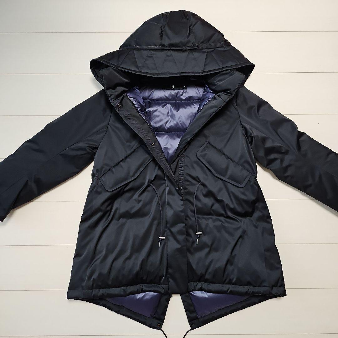 【ふみ】新品 ユニクロ+J ダウンショートコート M ブラック