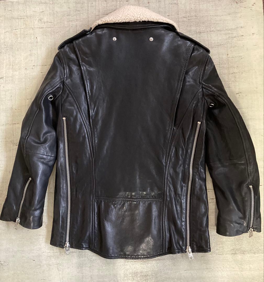 ZADIG & VOLTAIRE ライダース 羊革 黒 日本M ユニセックス