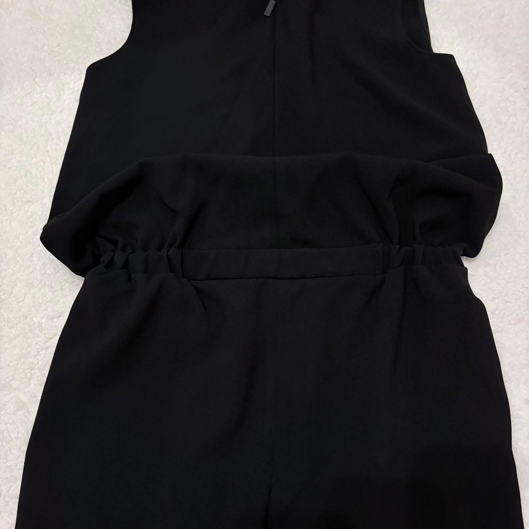 美品✨希少！ルネ オールインワン フロントジップ パール スリット ブラック