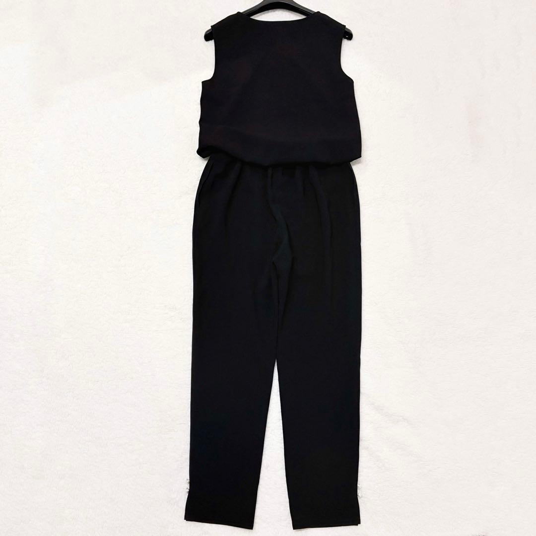 美品✨希少！ルネ オールインワン フロントジップ パール スリット ブラック