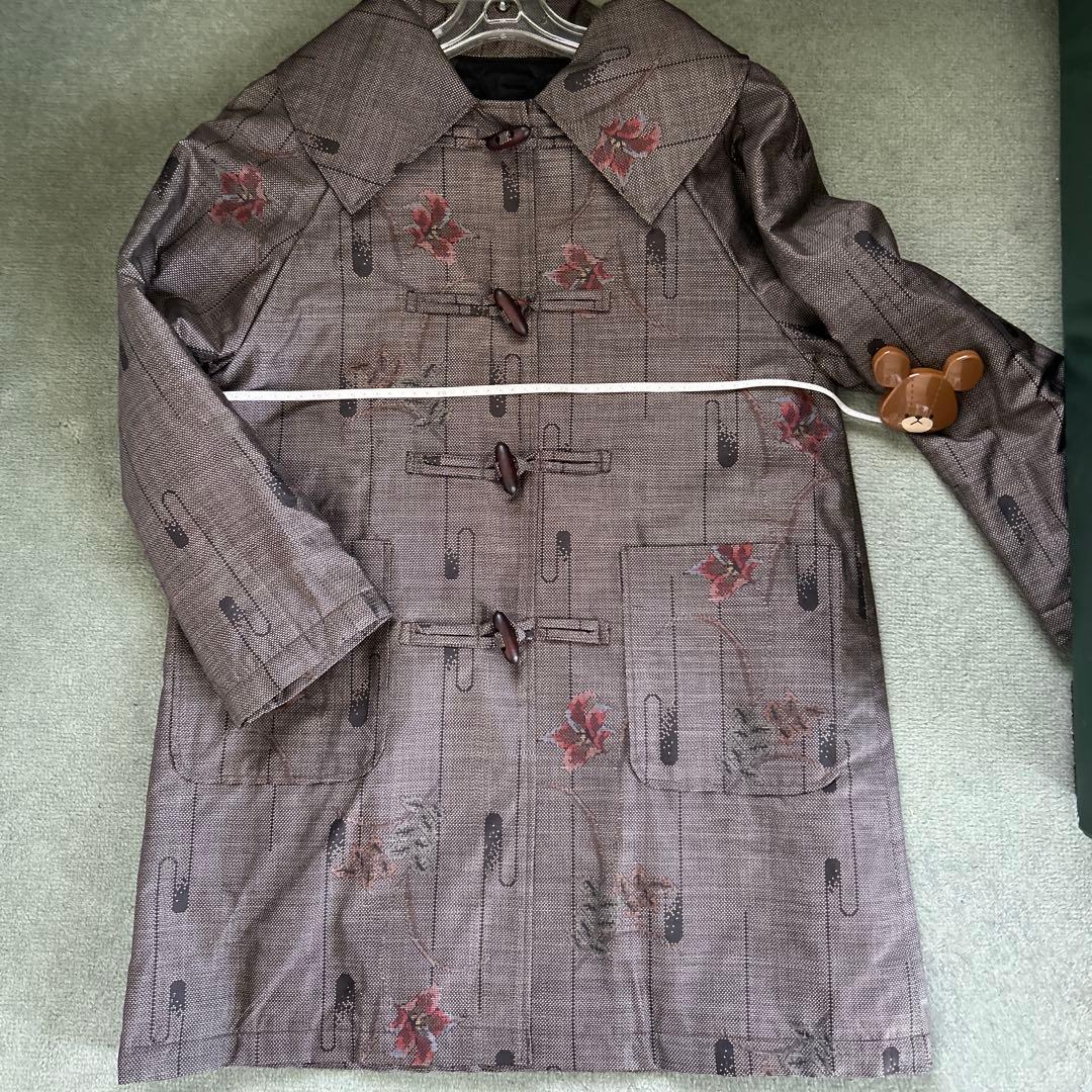 ☆ 大島紬リメイクコート（ダッフルスタイル）☆