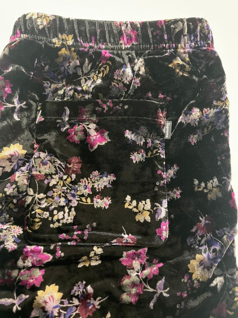 Floral Velour Baseball Jersey short セット