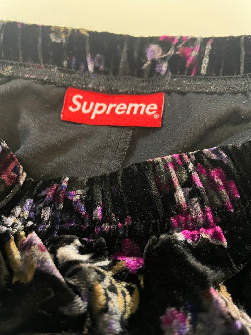 Floral Velour Baseball Jersey short セット