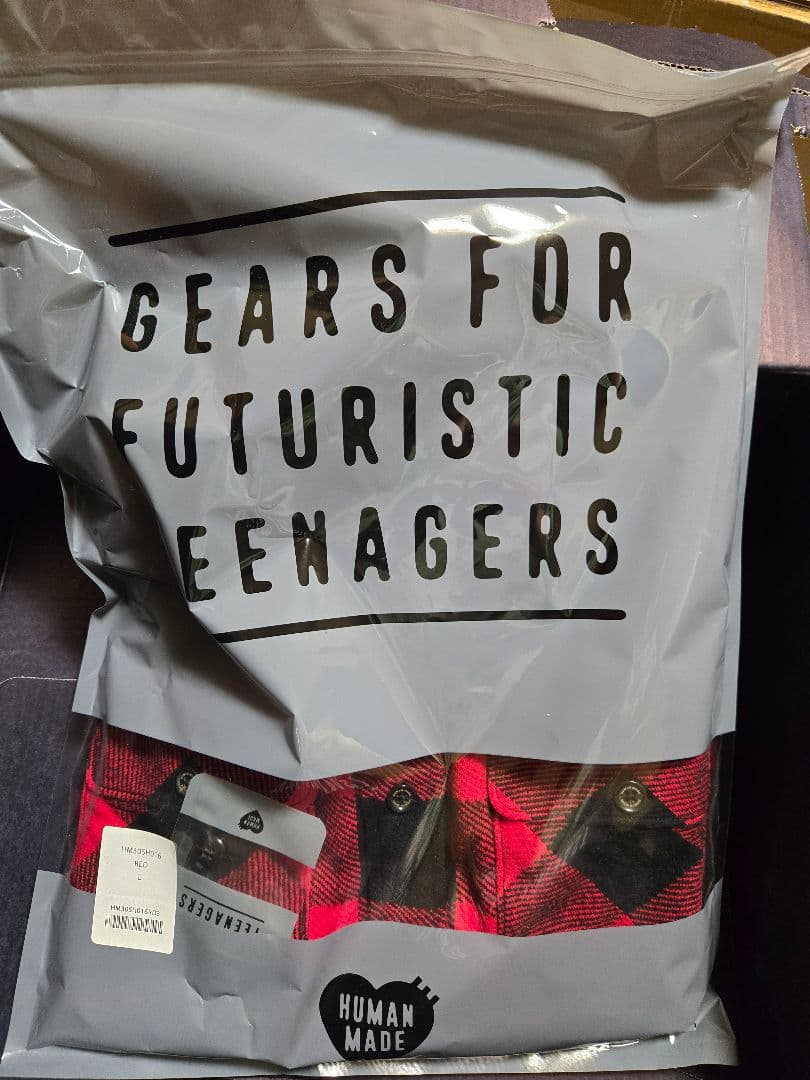 ★HUMAN MADE Check Shirt \"Red 新品 L