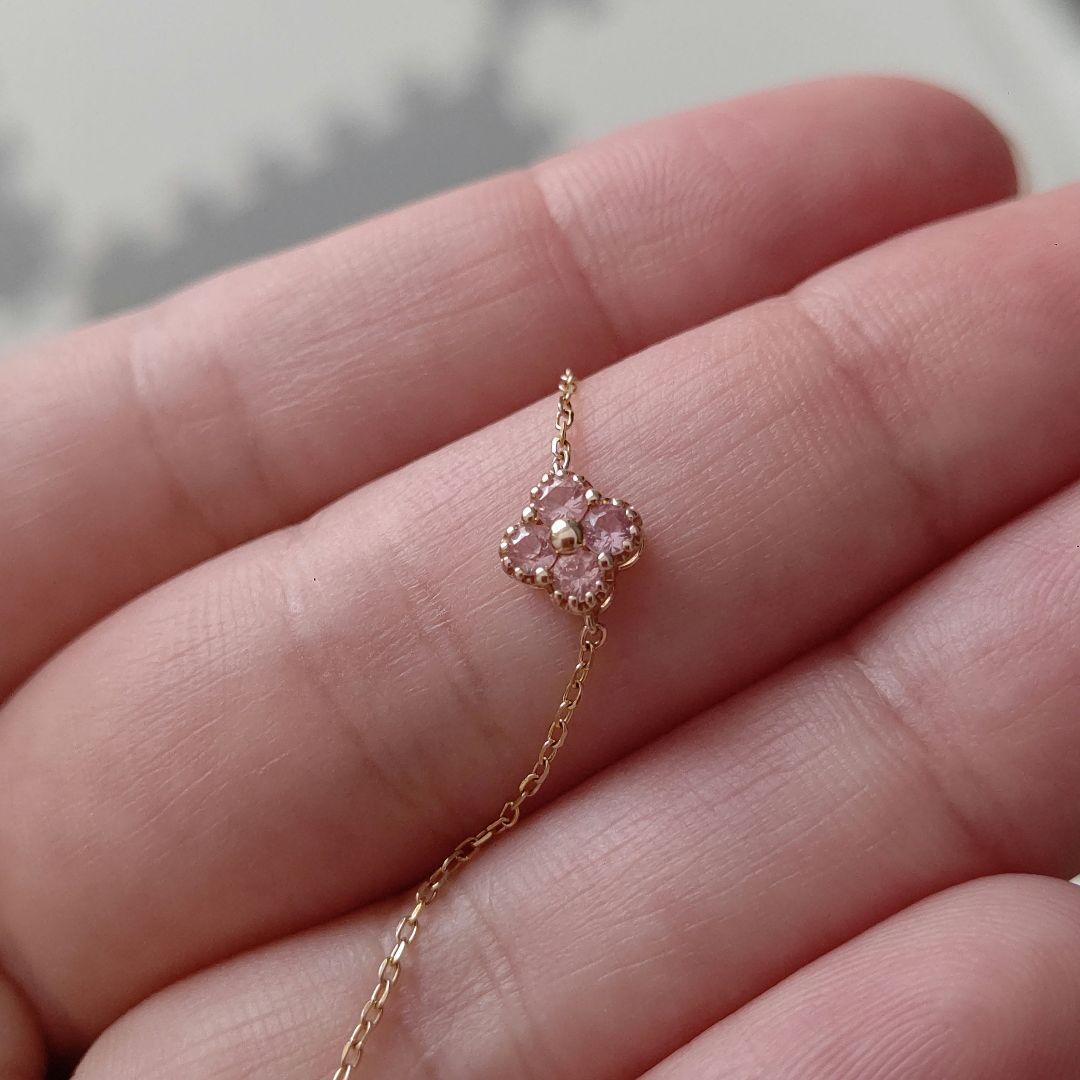 k10 ピンクサファイア ブレスレット