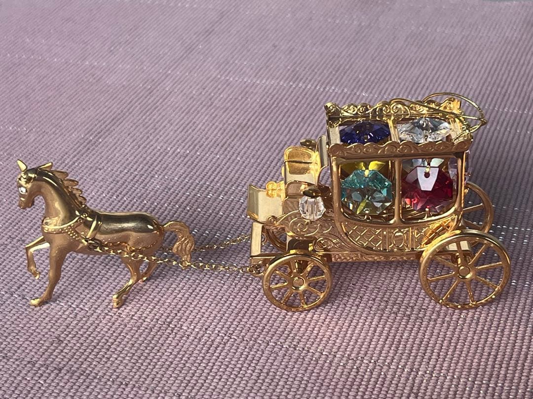 クリスタル テンプテーションズ置物7個セット　4K金メッキ