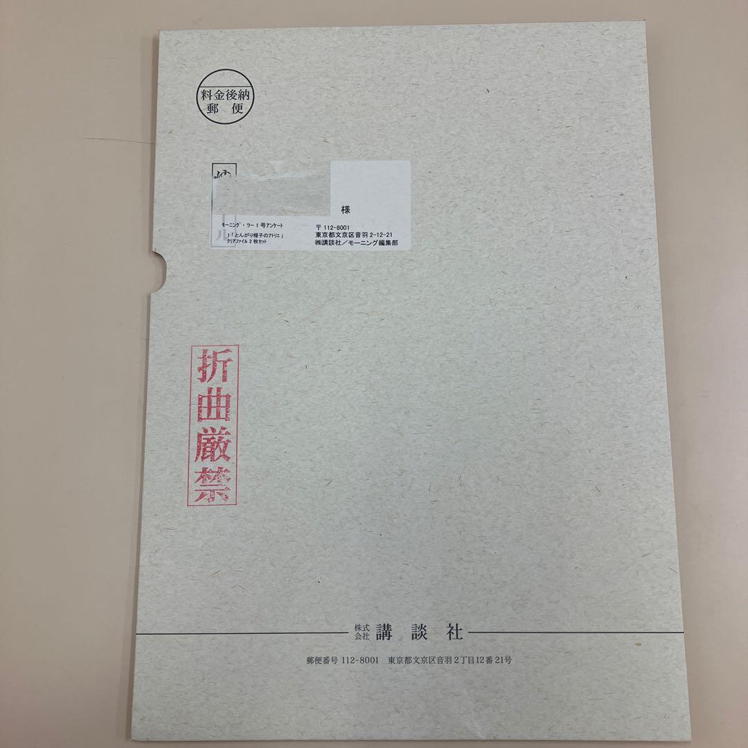 とんがり帽子のアトリエ　クリアファイル　2枚