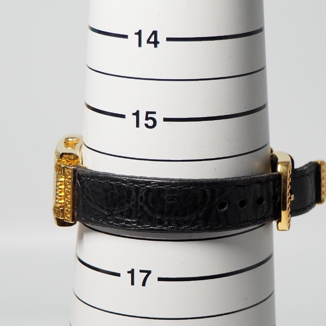 ヴェルサーチ 純正革ベルト メデューサ スクエア レディース 腕時計 F390