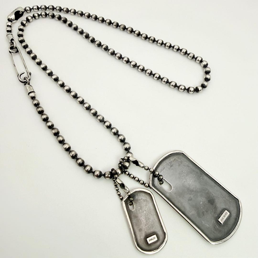 ◆【美品】JAM  MADE 廃番 極太チェーン ドッグタグ ネックレス