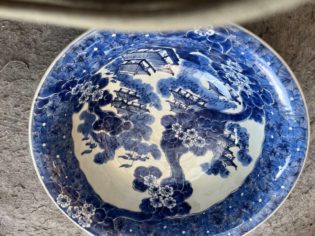 江戸時期　染付　大丼鉢