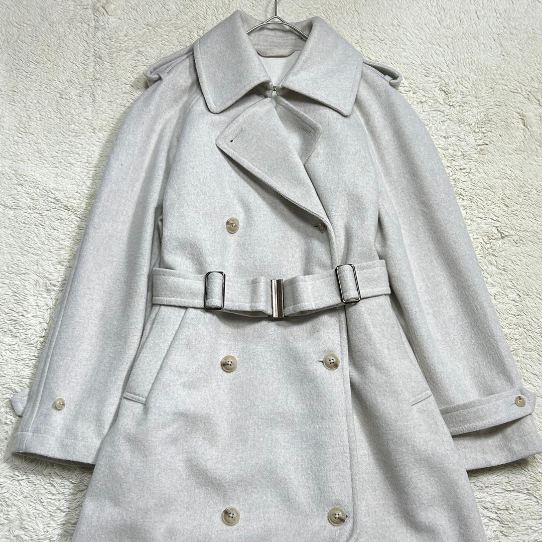 foufou フーフー ウールトレンチコート Rafine ライトグレー 0
