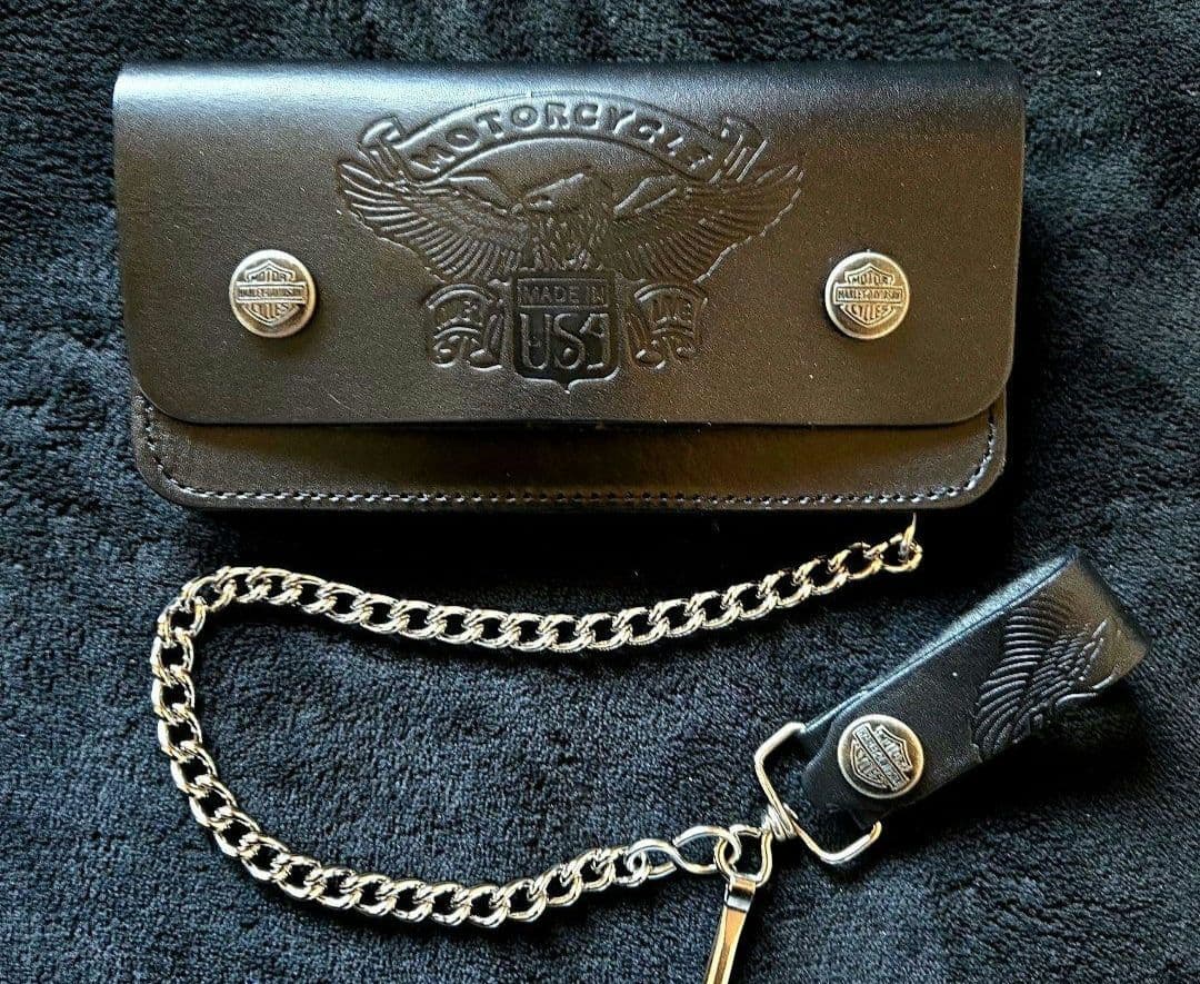 新品　USA製　トラッカーウォレット　ハーレー　バイカー　山田蓮　TSY