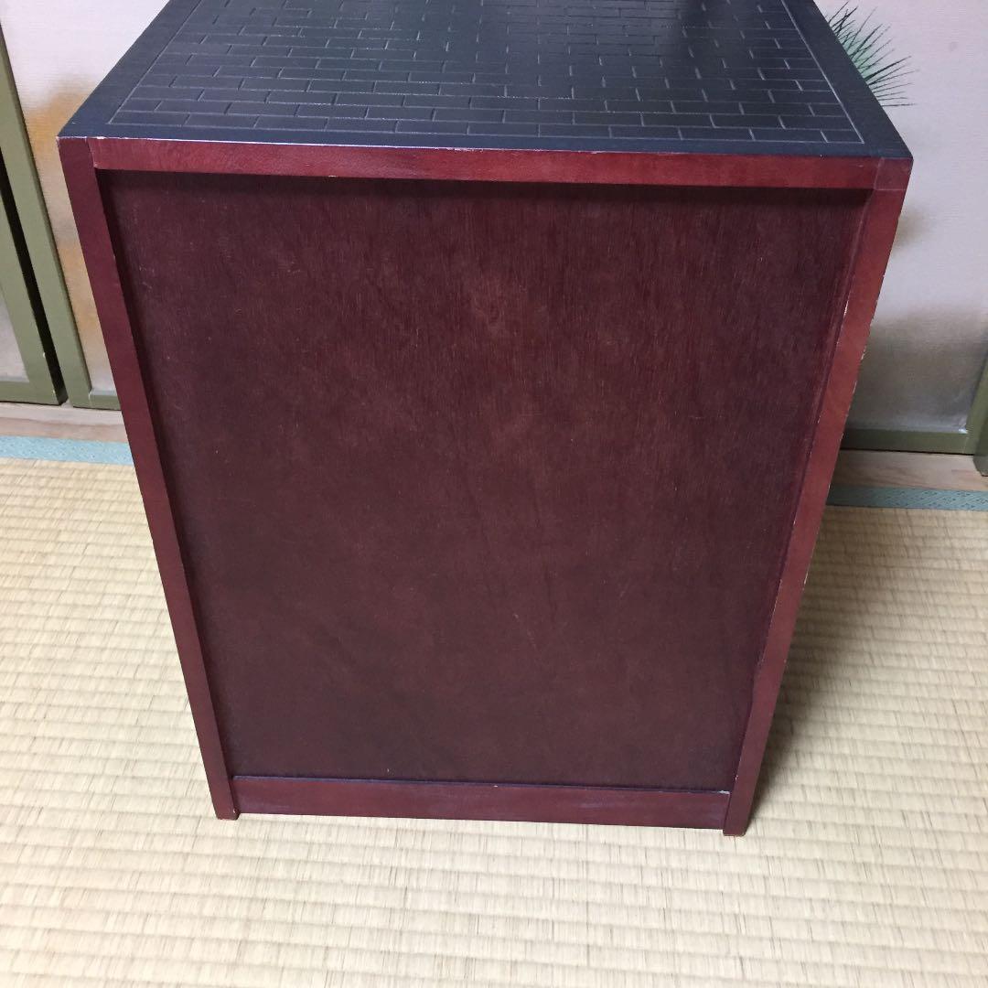 木製タンス　5段　棚　ウッドラック　レトロ