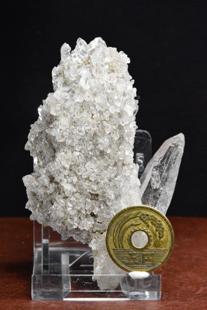 超珍品！ カイラス産 コーンタイプドルージーとクリアポイント