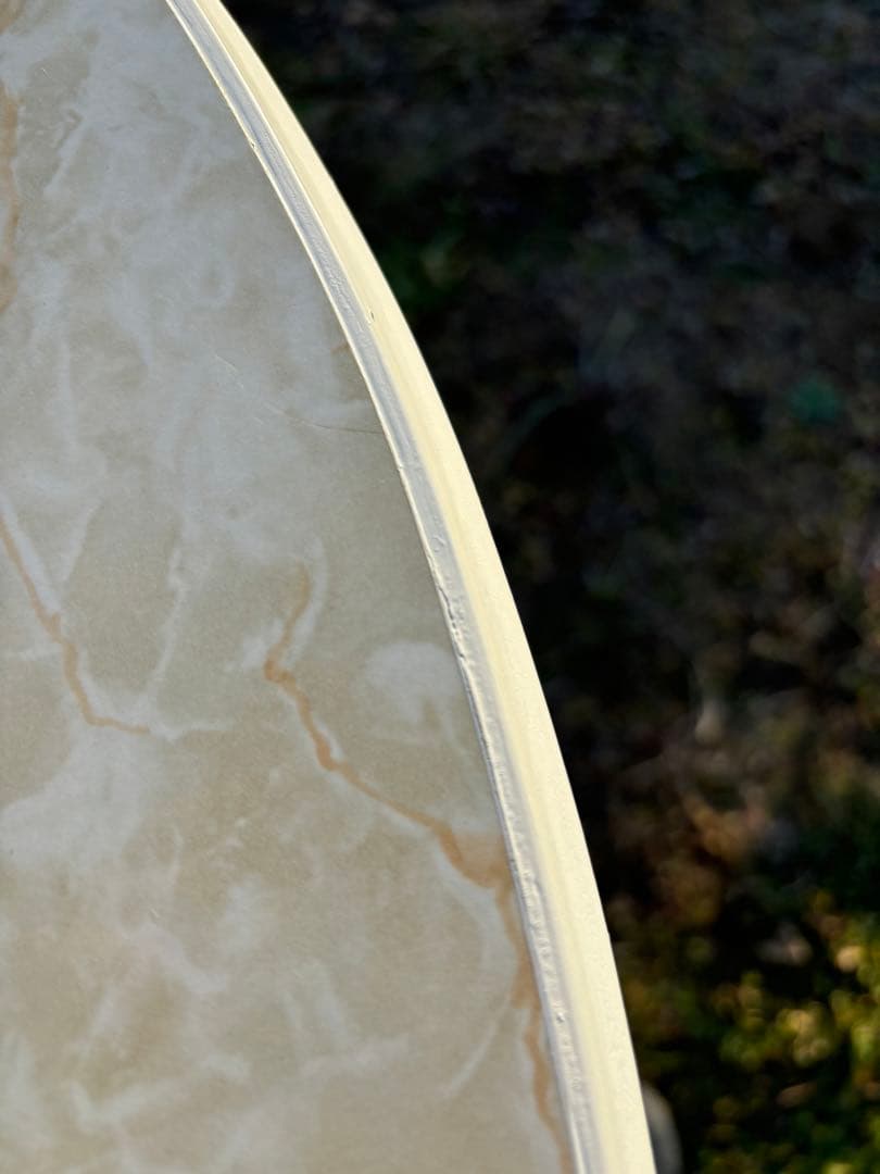 飛騨家具　WINDS太平 ホワイト楕円形ダイニングテーブル 大理石調デコラトップ