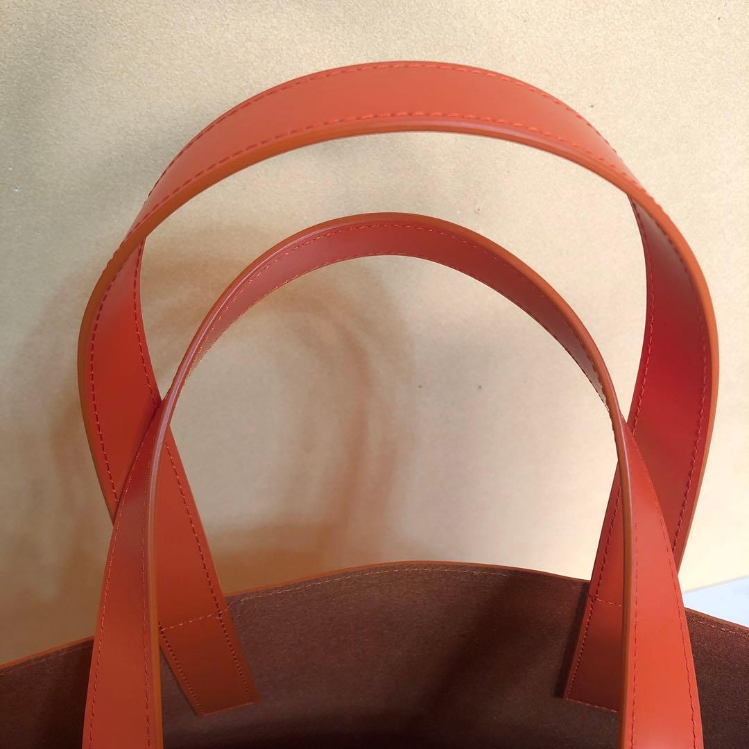 ヒステリックグラマー　本革トートバッグ　オレンジ