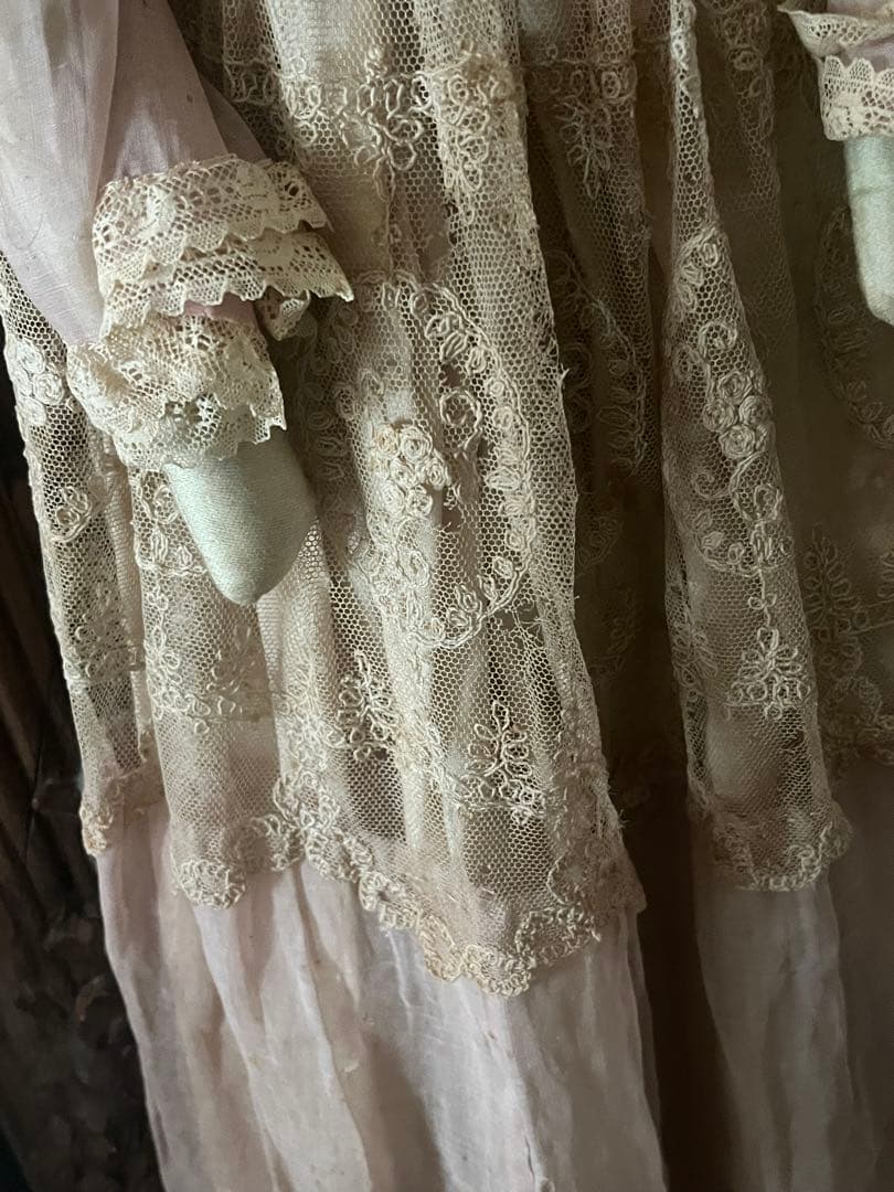 アンティークフランスフレンチヴィクトリアン ブドワールドール創作人形ビスクドール